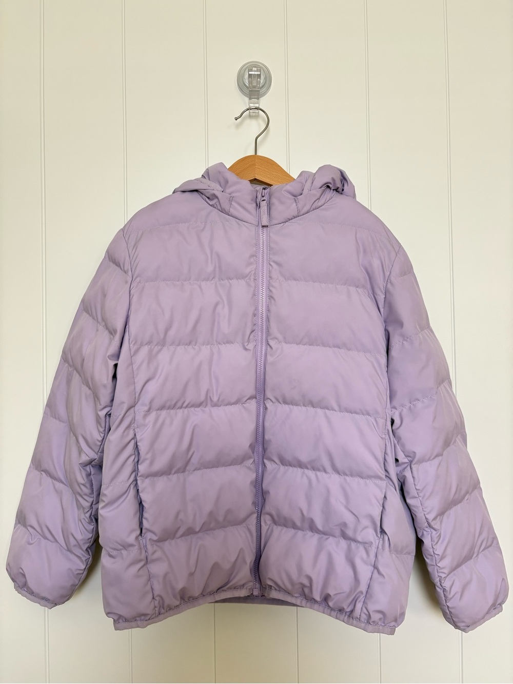 Uniqlo - Kids Lightweight Hooded Puffer Jacket - Lavender